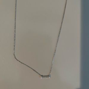 Small Diamond bar necklace